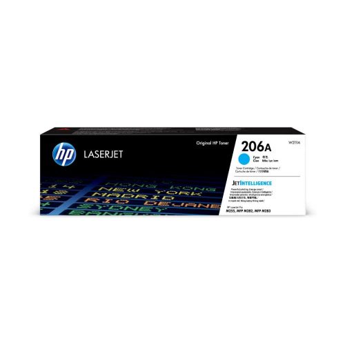 TÓNER HP 206A CIAN, 1.250 PÁGINAS, W2111A