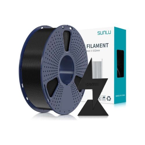 FILAMENTO PLA+ DE ALTA VELOCIDAD SUNLU 1,75 MM, 1 KG, NEGRO