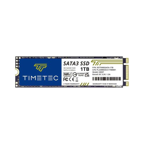 UNIDAD DE MEMORIA SSD NVME TIMETEC 1TB, SSD M.2 NGFF, 2280