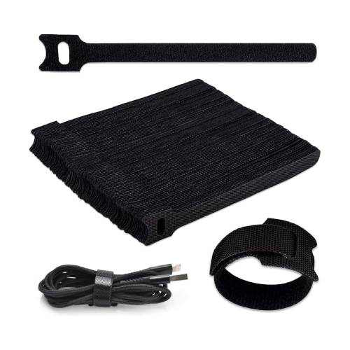 CINCHO SUJETA CABLES, BRIDA CON VELCRO REUTLIZABLE 120 PZS (200*12MM)