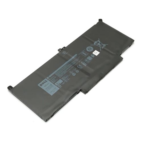 BATERIA 60 WH, F3YGT, 7.6V, DELL LATITUDE E7280, E7380, E7480, E7290, E7390, E7490, BATERÍA, NEGRO