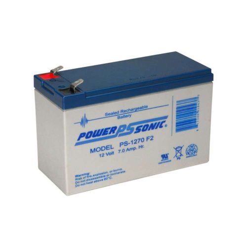 BATERÍA EXTERNA DE REEMPLAZO POWER-SONIC PARA NO BREAK, 12V, 7AH, PS-1270 F2