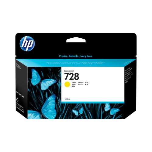 CARTUCHO HP 728 AMARILLO ORIGINAL 130ML, F9J65A