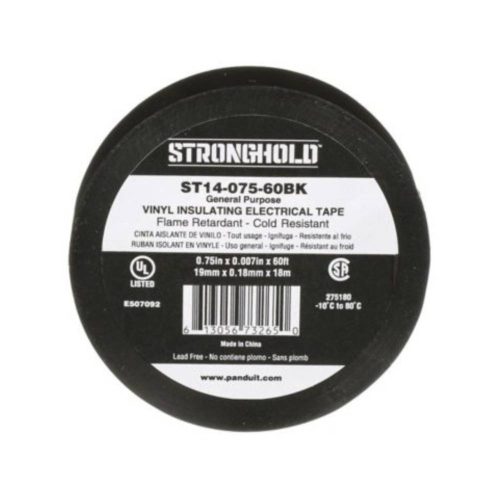 CINTA ADHESIVA AISLANTE PANDUIT, 1 ROLLO DE 18MM X 18.2M, NEGRO, ST14-075-60BK