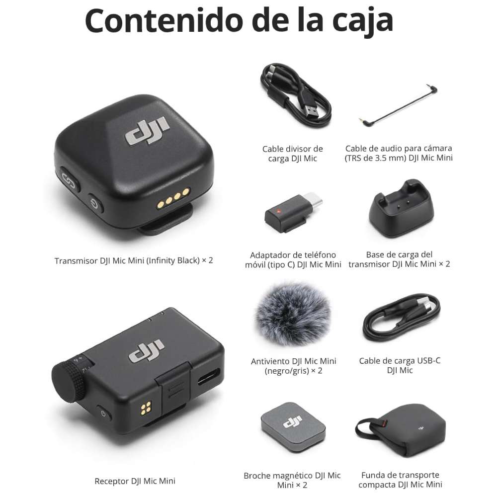 DJI MIC MINI (2 TX + 1 RX) INALÁMBRICO - Image 3