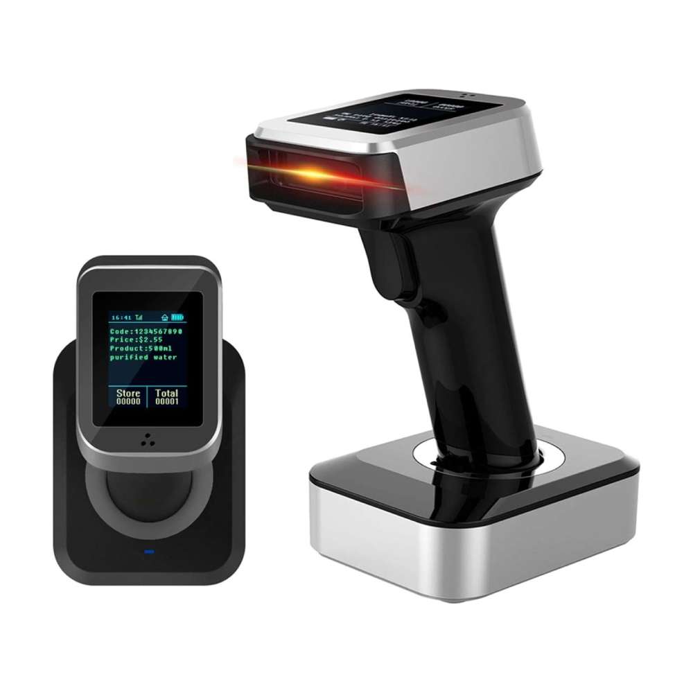 ESCÁNER DE CÓDIGO DE BARRAS SYMCODE 2D, QR, BLUETOOTH Y CONEXIÓN INALÁMBRICA DE 2,4 GHZ Y CON CABLE CON VISUALIZACIÓN LCD TFT A COLOR DE 1,8