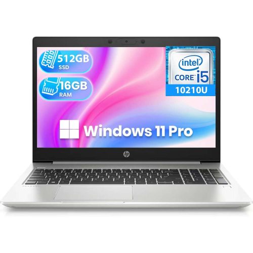 HP PORTÁTIL PROBOOK 450 G7 LAPTOP, HD DE 15,6 PULGADAS, INTEL CORE I5-10210U 4 NÚCLEOS, 16GB DE RAM, 512GB SSD, HDMI, USB-C, CÁMARA WEB, WINDOWS 11 PRO (RENOVADO)