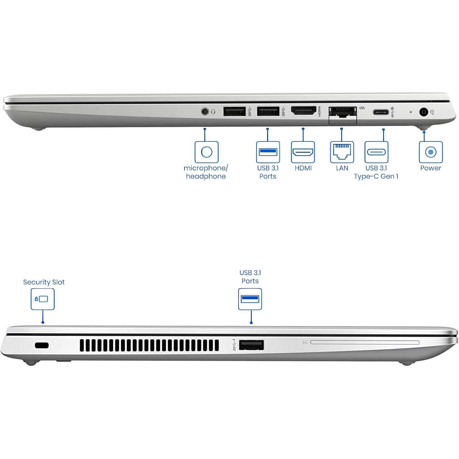 HP PORTÁTIL PROBOOK 450 G7 LAPTOP, HD DE 15,6 PULGADAS, INTEL CORE I5-10210U 4 NÚCLEOS, 16GB DE RAM, 512GB SSD, HDMI, USB-C, CÁMARA WEB, WINDOWS 11 PRO (RENOVADO) - Image 3