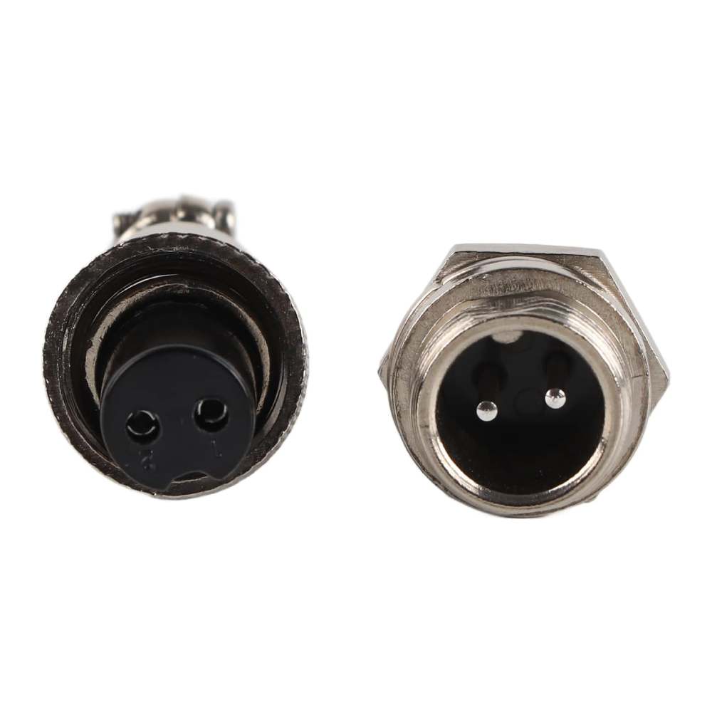 JUEGO DE 10 CONECTORES DE AVIACIÓN GX12 DE 2 PINES, CONECTOR DE CABLE DE AVIACIÓN DE METAL DE PANEL DE ENCHUFE HEMBRA MACHO DE ROSCA DE 12MM - Image 4