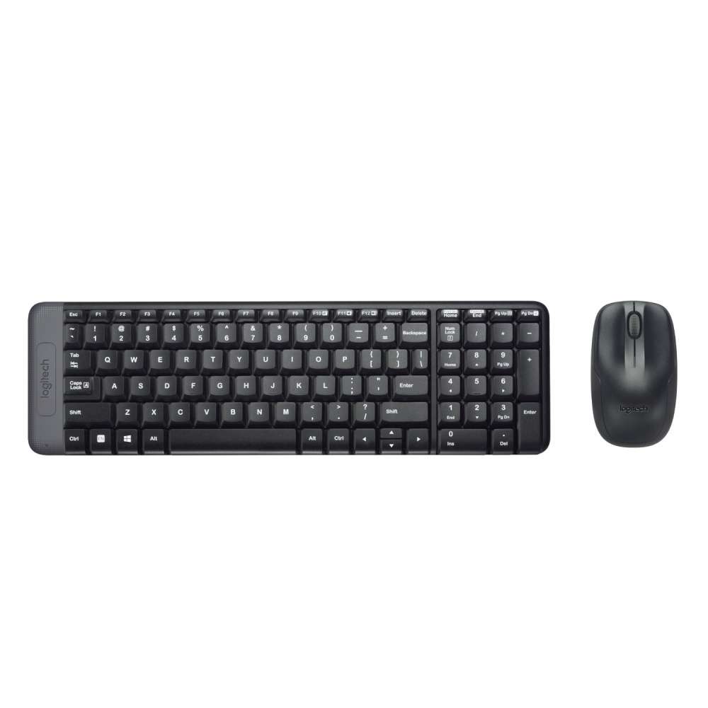 KIT DE TECLADO Y MOUSE LOGITECH MK220, INALÁMBRICO, USB, NEGRO (ESPAÑOL), 920-004430