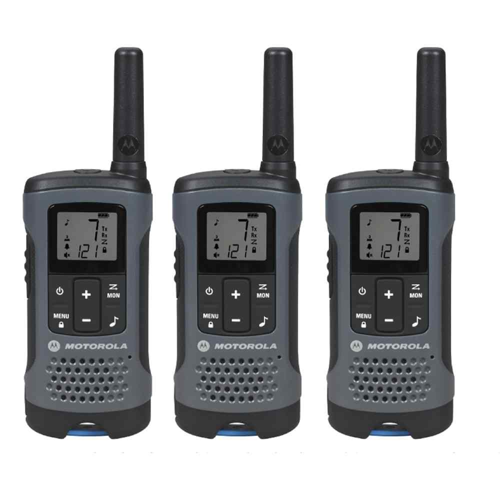 MOTOROLA TALKABOUT RADIO, PAQUETE DE 4, T200TP, GRIS - Image 4