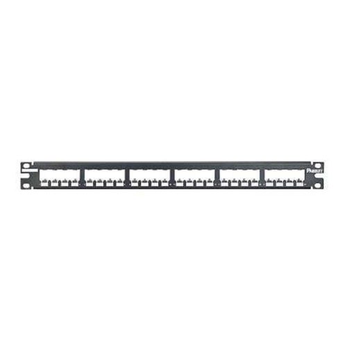 PANEL DE PARCHEO MODULAR PANDUIT CAT6, 24 PUERTOS MINI-COM, 1U, NEGRO, CP24BLY