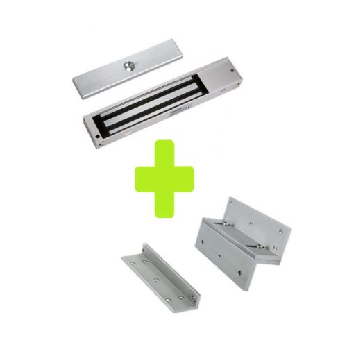 PAQUETE DE CONTRACHAPA MAGNÉTICA ZKTECO CON INDICADOR LED DE 200 KG, CUENTA CON ENTRADAS PARA CONEXIÓN DE SENSOR DE PUERTA, VOLTAJE DE 12VDC INCLUYE SOPORTE LM200ZL EN ZL PARA INSTALACIÓN, LM200LEDPAK