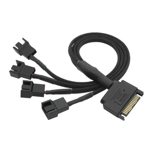 CABLE DIVISOR SPLITTER SATA A 4 VENTILADORES PC 3 Y 4PINS