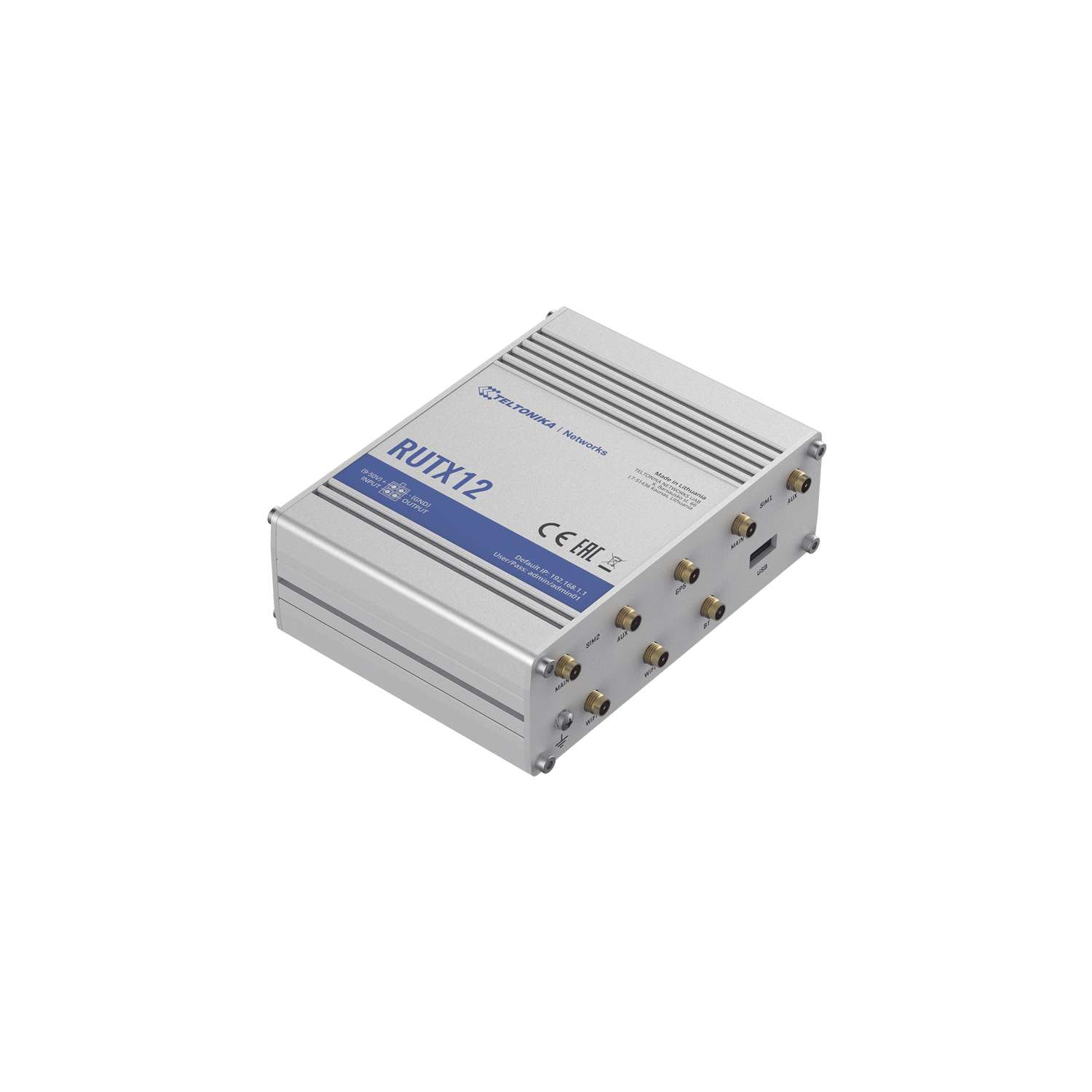 ROUTER TELTONIKA INDUSTRIAL LTE (4.5G) CAT 6, DOBLE MODEM Y DOBLE SIM, GNSS, CARCASA INDUSTRIAL, RUTX12 - Image 3