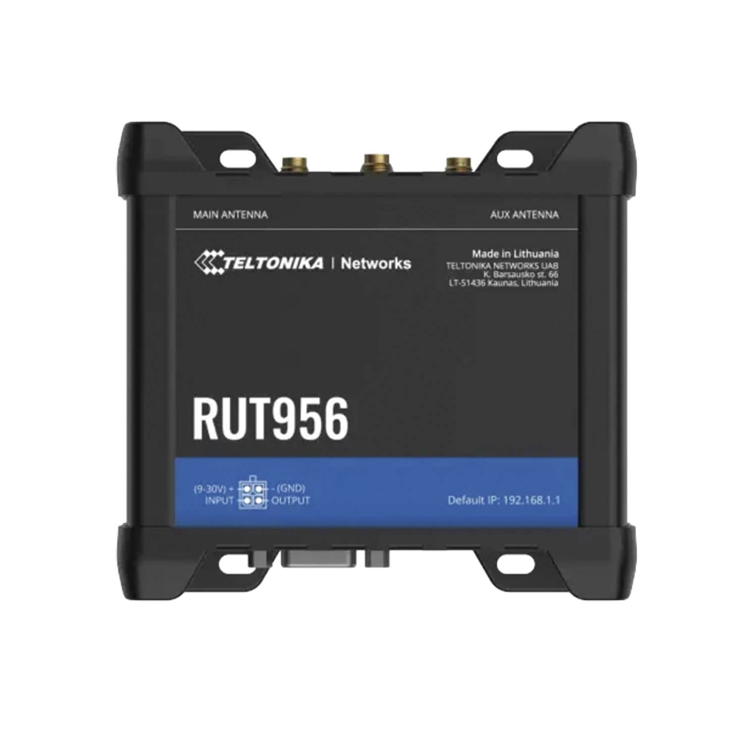 ROUTER TELTONIKA LTE PROFESIONAL, 4 PUERTOS ETHERNET, RS232, RS485, WIFI 802.11B/G/N, INTERFACE AMIGABLE, BANDAS B1, B2, B3, B4, B5, B7, B8, B28, RUT956