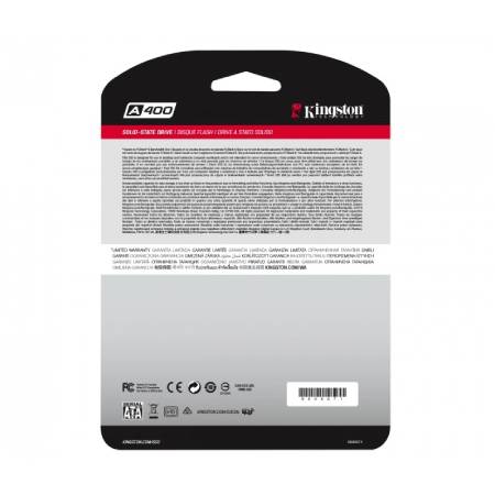 SSD KINGSTON TECHNOLOGY SA400S37/480G, 480 GB, SERIAL ATA III, 500 MB/S, 450 MB/S, 6 GBIT/S, KC-S44480-7S - Image 5