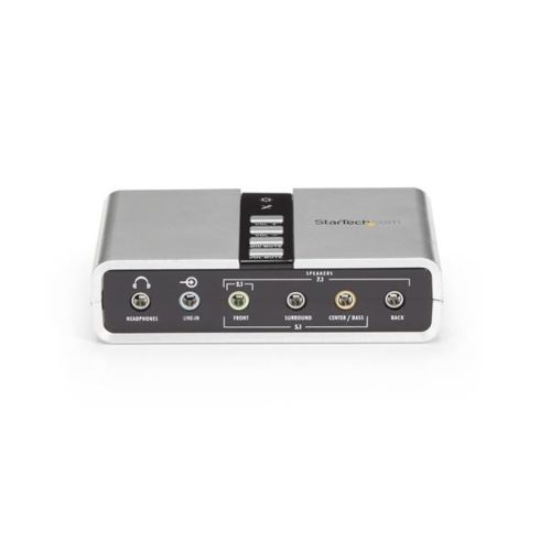 STARTECH.COM ADAPTADOR DE SONIDO ICUSBAUDIO7D, 7.1 CANALES, USB, BLANCO, ICUSBAUDIO7D