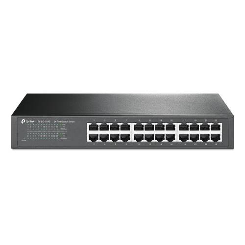 SWITCH TP-LINK GIGABIT ETHERNET EASY SMART, 24 PUERTOS 10/100/1000MBPS, 8000 ENTRADAS, 48 GBIT/S - ADMINISTRABLE, TL-SG1024DE