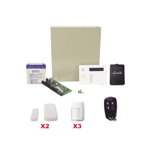KIT SISTEMA DE ALARMA HONEYWELL 5800 MINI, INALÁMBRICO, 1 ZONA DE ALARMA, 3 SENSORES DE MOVIMIENTO, 2 SENSORES PUERTA/VENTANA, CON PANEL DE CONTROL, VISTA48PLUSMINI/6160RF