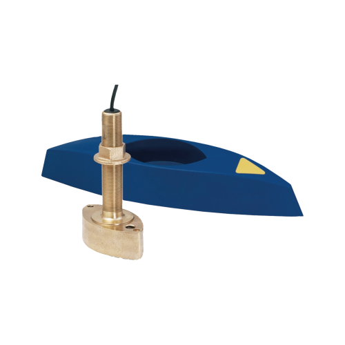 SIMRAD 000-13946-001 Transductor B45, Bronce, Montaje Thru-Hull, Diseño Compacto, Deflector de Agua Aerada, Retornos de Eco Sólidos