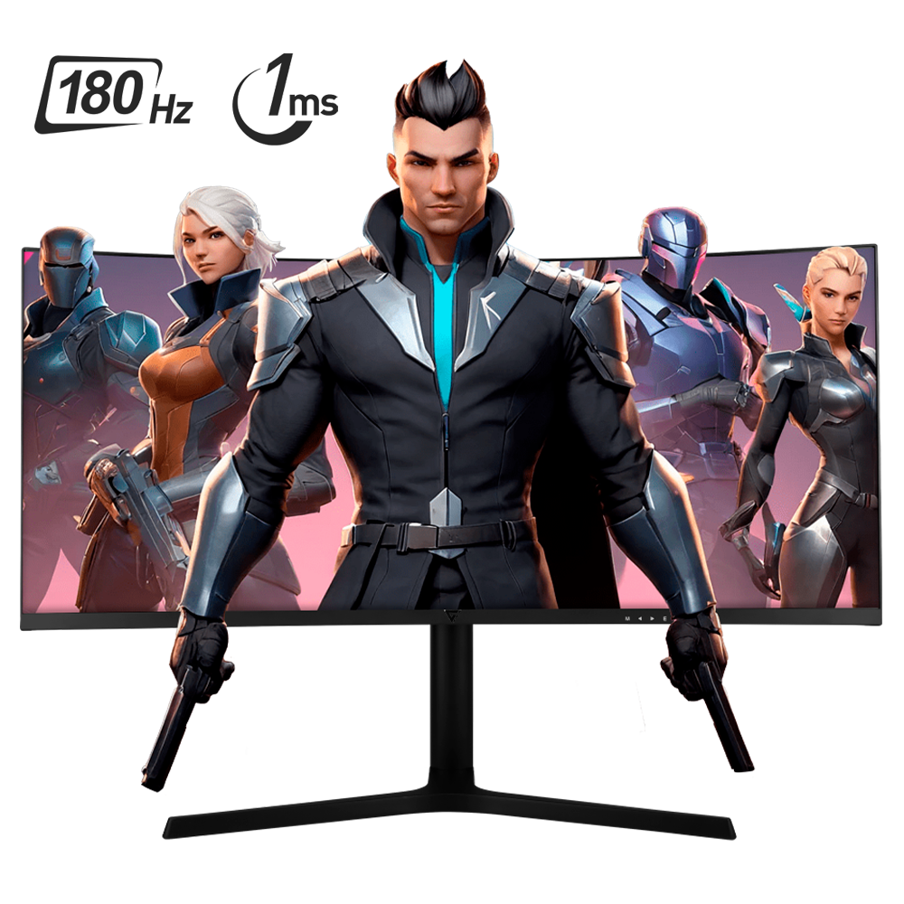 Monitor Gamer Game Factor MG802, LED, 34”, 3440x1440 Ultra WQHD, Curvo, 180Hz, 1ms, Freesync, Low Blue Light, MG802