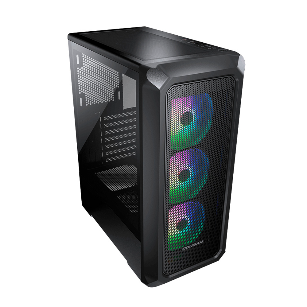 Gabinete Cougar Archon 2 Mesh RGB, Cristal Templado, Midi-Tower, ATX/Micro ATX/Mini-ITX, USB 2.0/3.0, Sin Fuente, 3 Ventiladores ARGB, Negro, 385CC50.0001 - Image 4