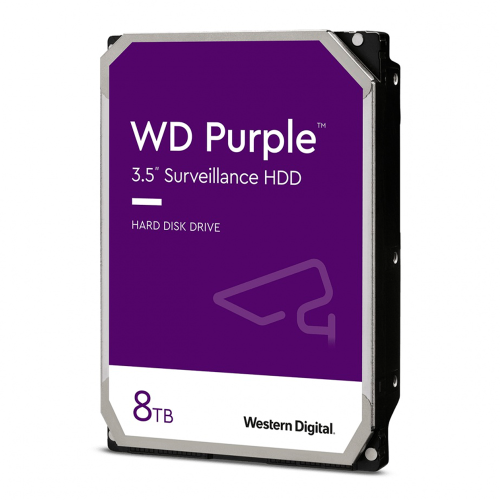 Disco Duro Interno Western Digital WD Purple 3.5", 8TB, SATA III, 6Gbit/s, 5640RPM, 128MB Caché /