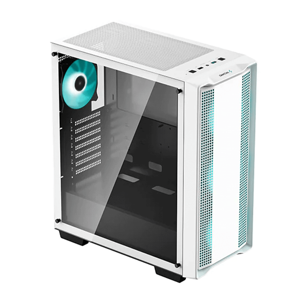 Gabinete Gamer DeepCool CC560 LED, Cristal Templado, Midi-Tower, Mini-ITX/Micro-ATX/ATX, USB 2.0/3.0, Sin Fuente, 4 Ventiladores Instalados, Blanco, R-CC560-WHGAA4-G-1 - Image 2