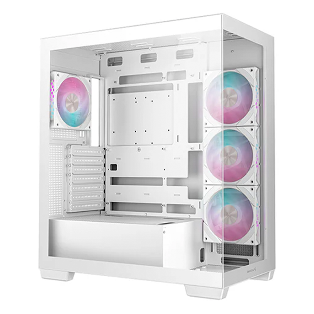 Gabinete DeepCool CG580 4F, Midi-Tower, ATX/Micro-ATX/Mini-ITX, USB 3.0, Sin Fuente, 4 Ventiladores Instalados, Blanco, R-CG5802-WHADA4-G-1 - Image 2