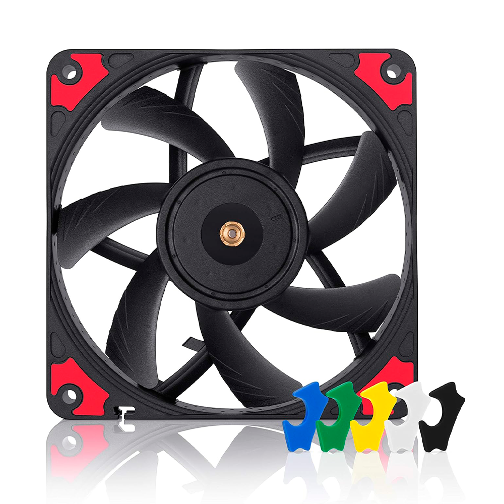 Ventilador Silencioso Noctua NF-A12x15 PWM chromax.black.swap, 4 Pines, 120x15 mm, Negro, NF-A12X15-PWM CH.BK.S