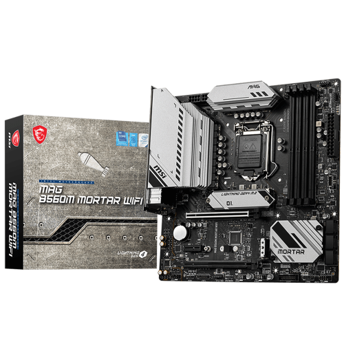 Tarjeta Madre MSI MAG B560M MORTAR WIFI Socket LGA1200 Intel B560 Micro ATX, DDR4, Intel Core 11th Generación