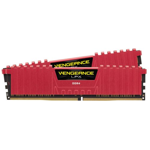 Memoria RAM DDR4 16GB 2666MHz Corsair Vengeance LPX 2x8GB, Red, CMK16GX4M2A2666C16R, /MAX. 1 X CLIENTE