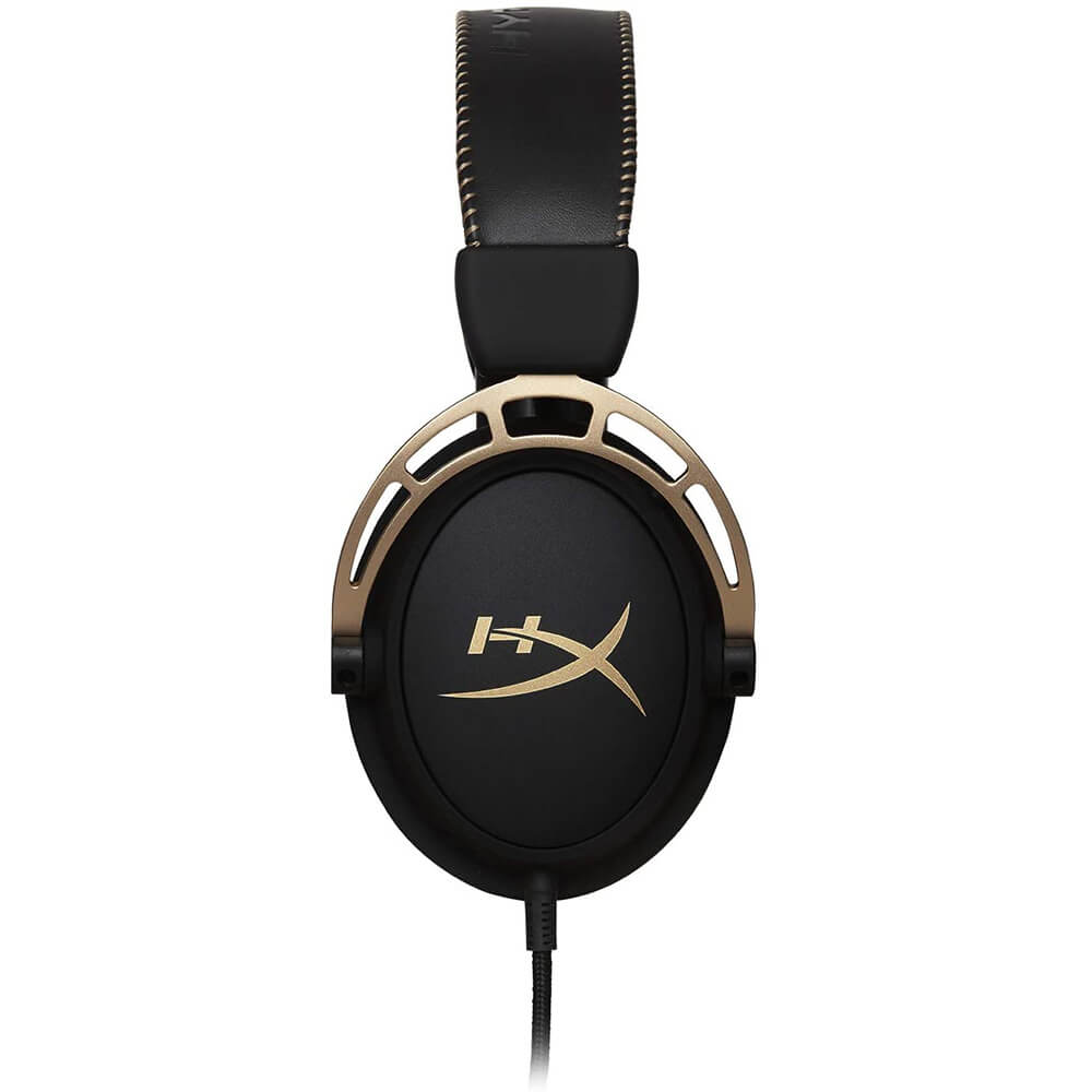 Diadema HyperX Cloud Alpha Gold con Microfono Alambrica Estereo Negro Dorado 1x3.5mm o 2x3.5mm, PC, LAP, CONSOLAS, HX-HSCA-GD/NAP - Image 4