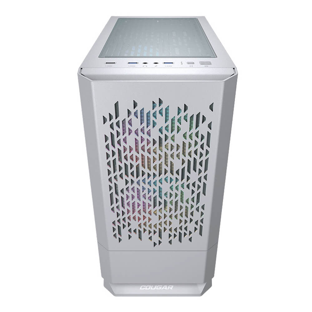 Gabinete Cougar MG140 Air White RGB, Compact ARGB, Sin fuente de alimentación, Mini ITX, Micro ATX, Mini Tower, Rejillas de Ventilación, USB 3.0, 385JM80.0002 - Image 3