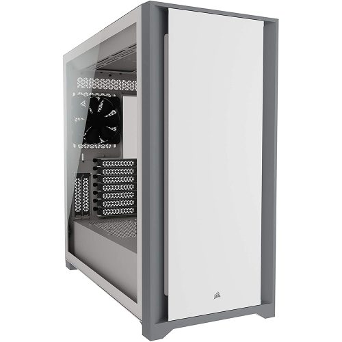 Gabinete Corsair 5000D White, Cristal Templado, USB 3.0, Audio HD, 2 Ventiladores 120mm, CC-9011209-WW