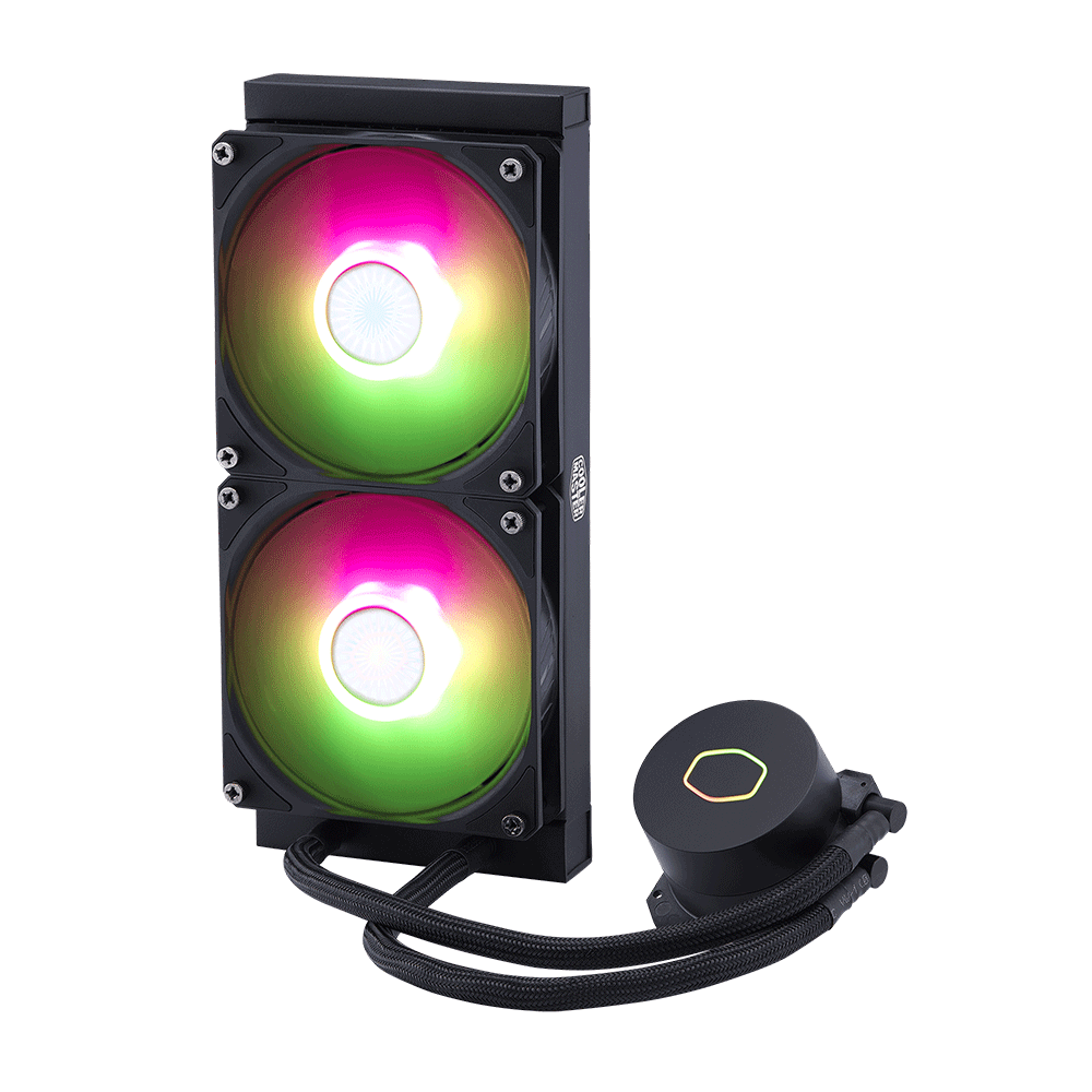 Sistema de Enfriamiento Liquido AIO Cooler Master Masterliquid ML240L Black V2 ARGB - 120mm X2 (240mm) Intel y AMD, ARGB Iluminación, MLW-D24M-A18PA-R2 - Image 4