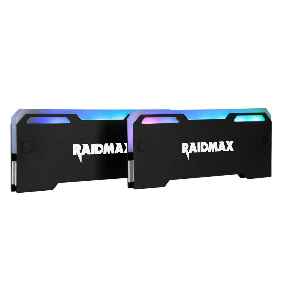 Disipador para RAM Raidmax MX-902F RGB Controlable por Software Aura Sync, RGB Fusion, MSI Mystic Light Sync y Razer Chroma