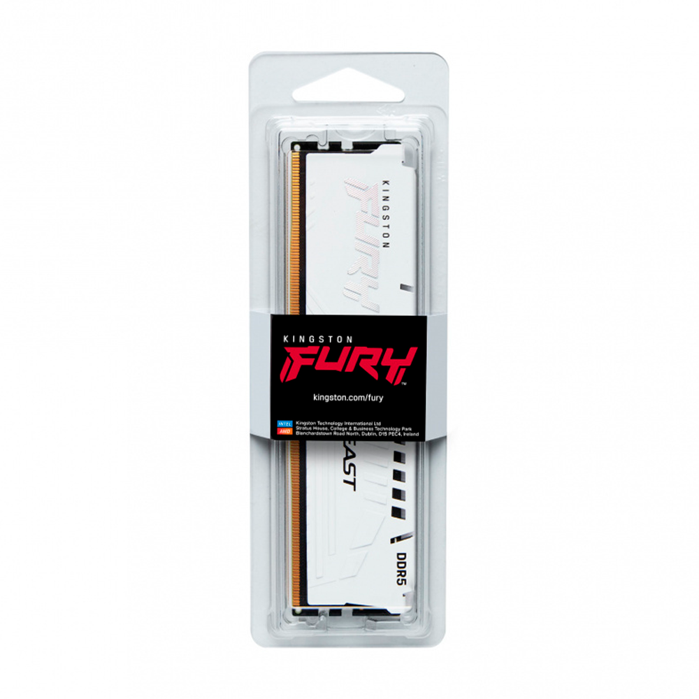 Memoria RAM Kingston FURY Beast, DDR5, 6000MHz, 32GB, CL36, XMP/EXPO, Blanco, KF560C36BWE-32 /MAX. 1 X CLIENTE - Image 3