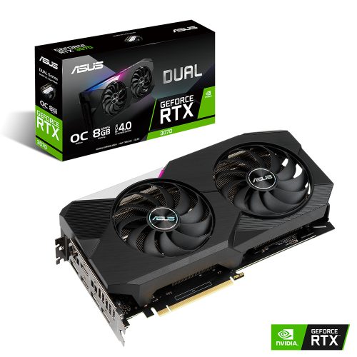 Tarjeta de Video Nvidia GeForce RTX 3070 8GB, Asus DUAL OC, DUAL-RTX3070-O8G, 3 AÑOS DE GARANTIA NACIONAL