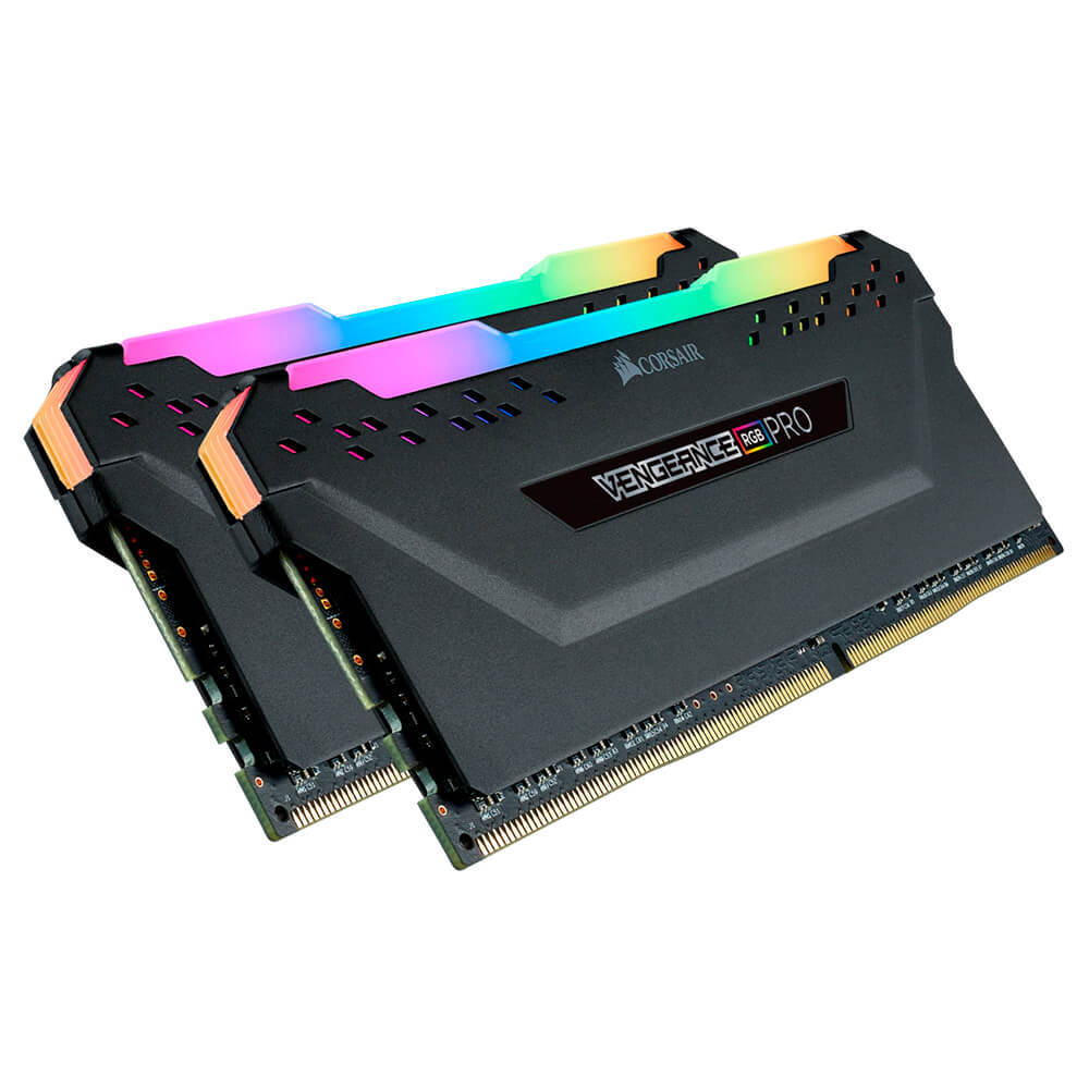 Memoria RAM DDR4 16GB 3600MHz Corsair Vengeance RGB PRO, Kit 2x8GB, Negras, CMW16GX4M2C3600C18 /MAX. 1 X CLIENTE - Image 2