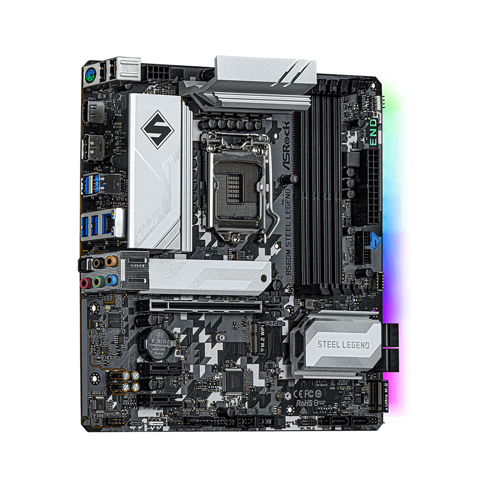 Tarjeta Madre ASROCK B560M STEEL LEGEND Socket LGA1200 Intel B560 Micro ATX, DDR4, Intel Core 11th Generación - Image 3