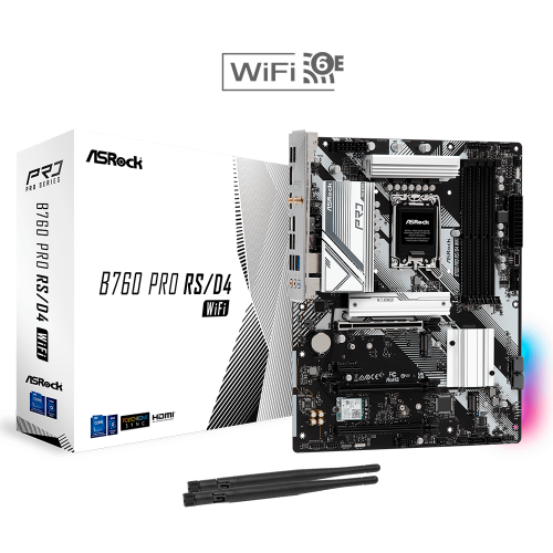 Tarjeta Madre ASRock ATX B760 PRO RS, D4 WIFI, LGA1700, Intel B760, HDMI, Up To 128GB DDR4, B760 PRO RS, B760 PRO RS, D4 WIFI