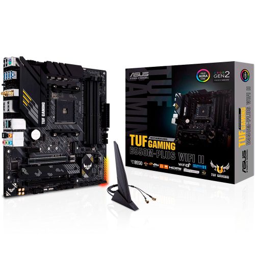 Tarjeta Madre Asus TUF GAMING B550M-PLUS WIFI II, AM4, AMD RYZEN 3000 SERIES, Micro ATX
