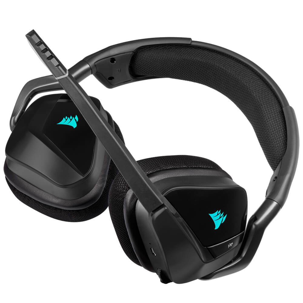 Diadema Gamer Corsair Void RGB Elite Wireless 7.1, Black, PC, Iluminación RGB iCue, RECERTIFICADO, CA-9011201-NA/RF - Image 2