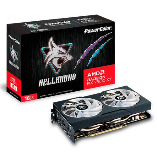 Tarjeta de Video Power Color Radeon RX 7600 XT, 16GB GDDR6, HDMI 3xDP, AMD RDNA 3, RX 7600 XT 16G-L/OC