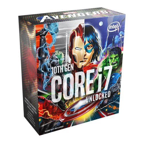 Procesador Intel Core i7-10700KA Edición Especial Marvel Avengers, 3.80GHz, 5.10GHz, 8 Nucleos, 16 Hilos, Socket LGA1200, Requiere disipador de calor, Intel 10TH Generación - BX8070110700KA