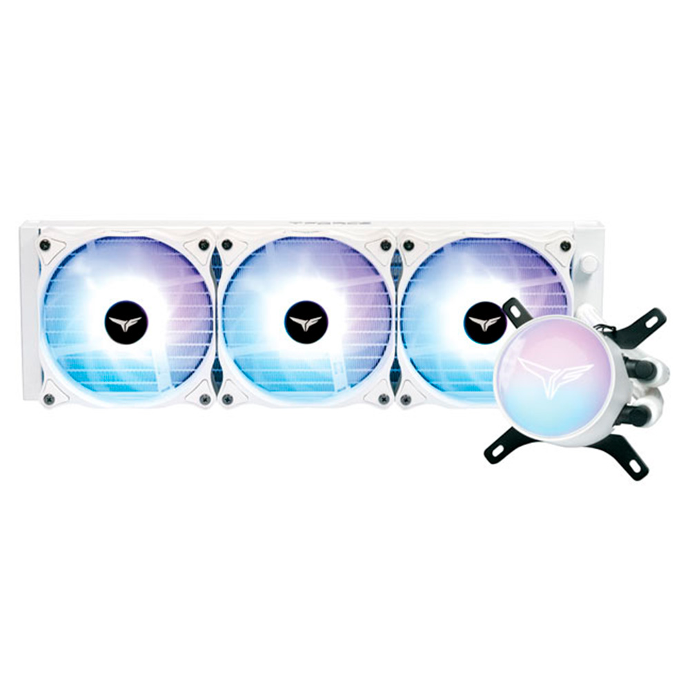 Enfriamiento Liquido AIO TeamGroup SIREN ARGB, 360mm, Intel y AMD, White, TB130602 /