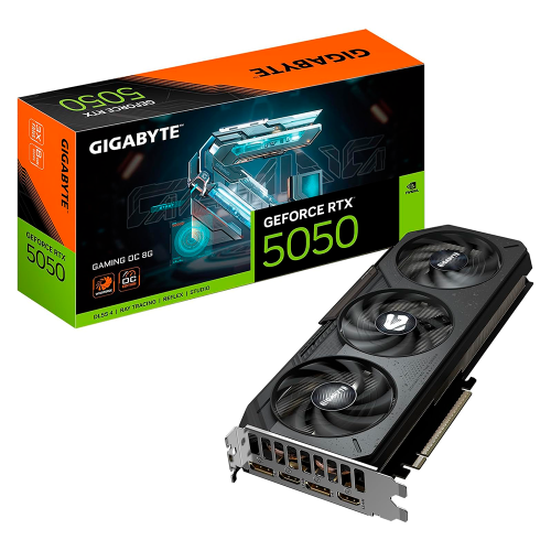 Tarjeta de Video Gigabyte NVIDIA GeForce RTX 5050, 8GB, 128-bit GDDR6, PCI Express 5.0, GV-N5050GAMING OC-8GD