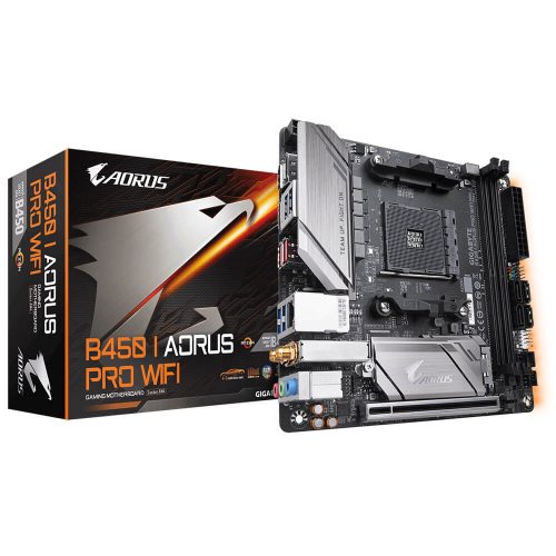 Tarjeta Madre Gigabyte B450-I Aorus Pro Wifi, AMD Ryzen AM4 Mini ITX, B450